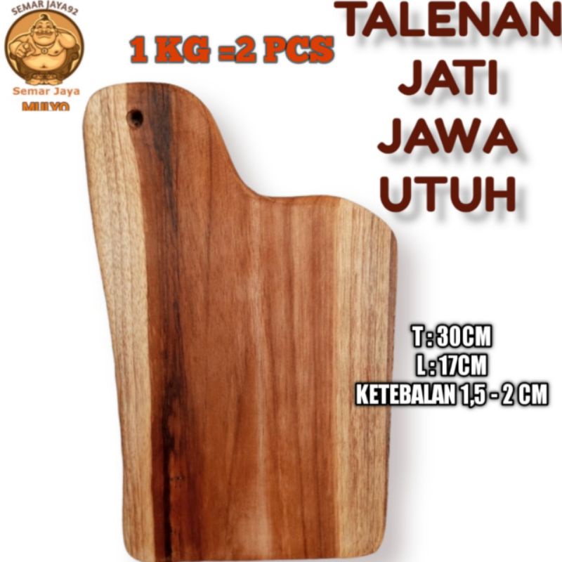 SPESIAL TALENAN/NAMPAN/SERVING BOARD ESTETIK UTUH TANPA SAMBUNGAN DARI KAYU JATI JAWA ASLI