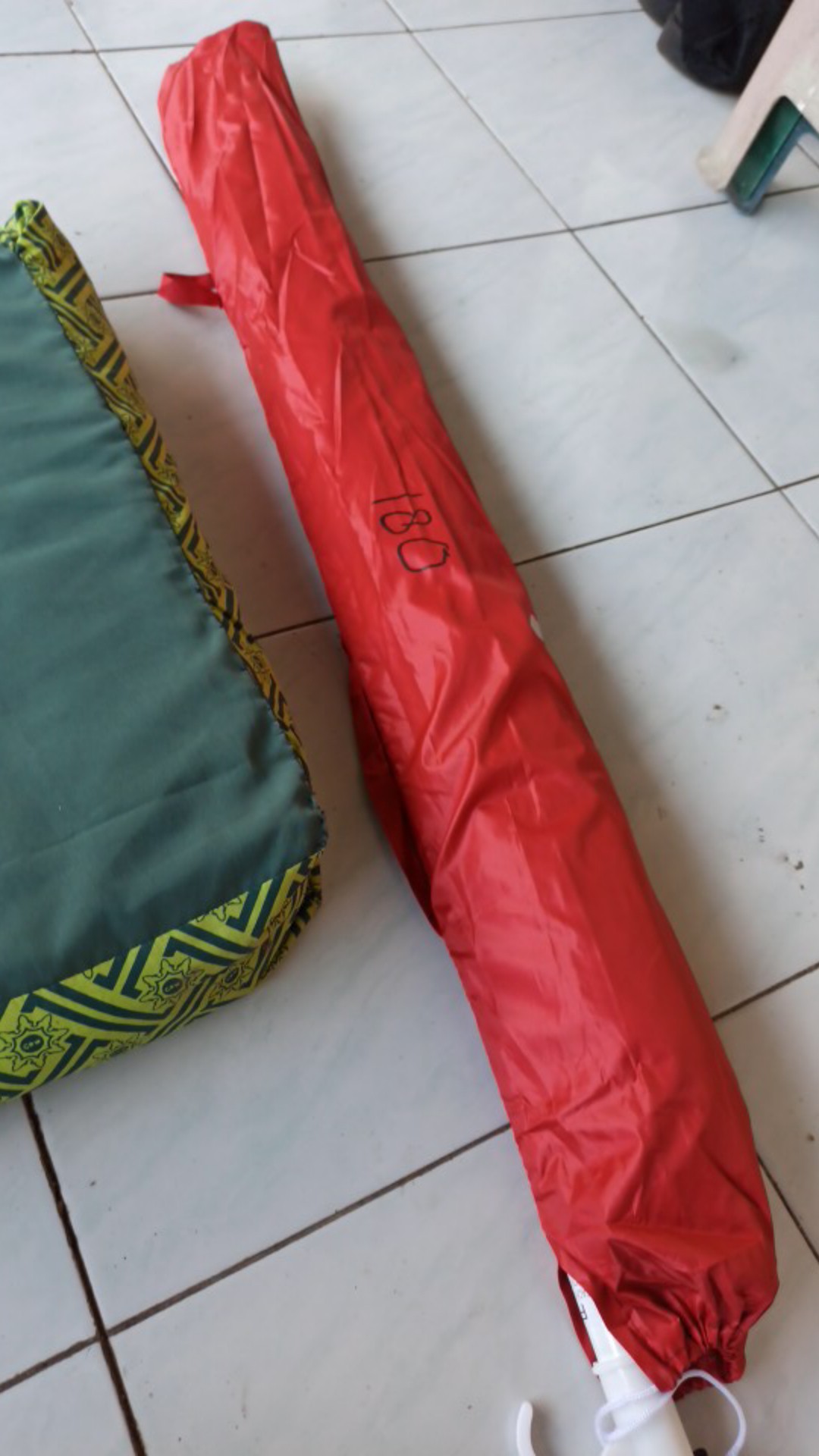 Payung Pantai Warna Pelangi Taman Cafe Tenda Pkl Lapak Jualan Dagang - Payung Tenda Parasol 180 Cm