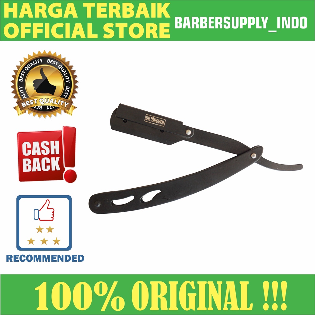 Razor Pisau Cukur Pisau Shaving Stainless Premium Silet Cukur Hitam