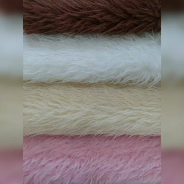  Anti  licin Karpet  bulu  putih korea 50x130 Shopee 