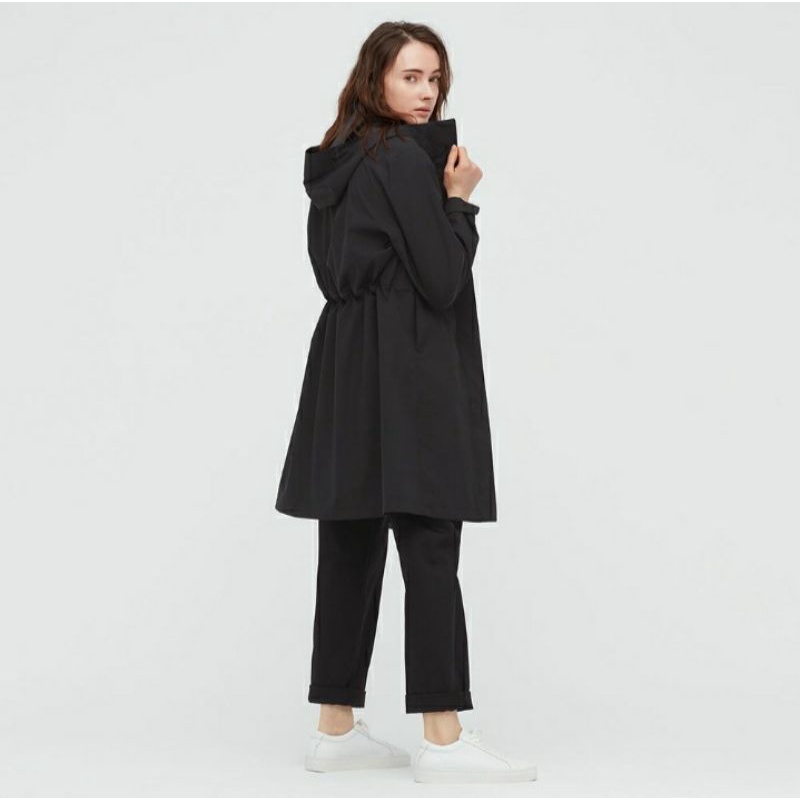 SPECIAL PRICE UNIQLO WOMEN JAKET BLOCKTECH MANTEL BLACK SIZE S