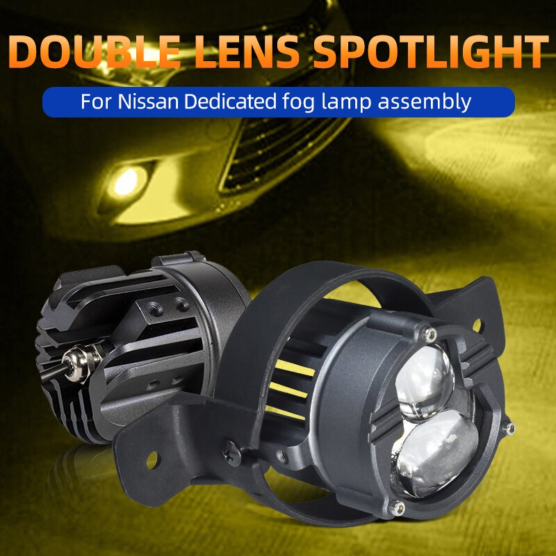 Lampu Kabut Laser LED 110W 24000Lm Hi / Lo Untuk Nissan X-Trail Qashqai Pathfinder Primera March Altima Rogue Sylphy