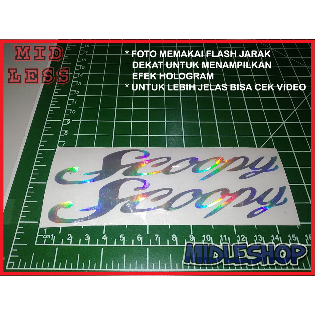 

Cutting Stiker Hologram Isi 2 Scoopy