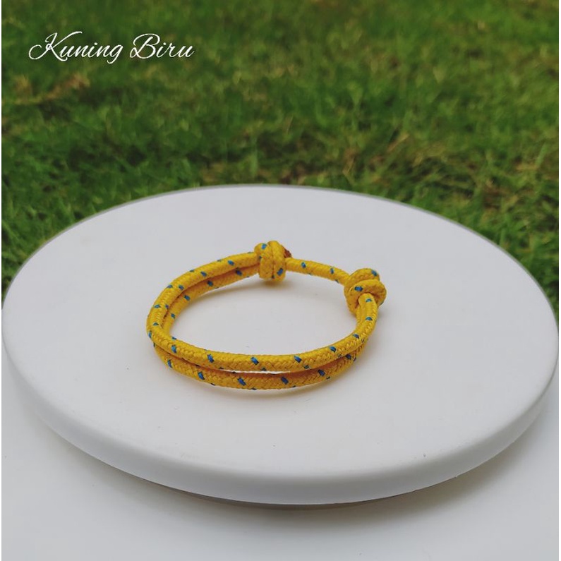 Gelang Simple 3MM Hitam Motif Banyak Pilihan Warna
