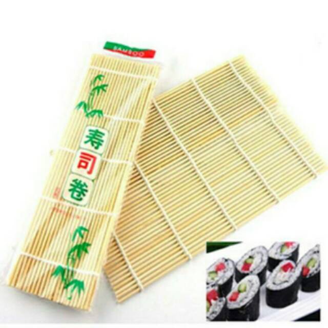 READY BANDUNG Sushi Bamboo Rolling Mats cetakan Nasi telur Roti sushi sendok bekal anak sekolah ALAS UNTUK MENGGULUNG SUSHI ALAT PEMBUAT SUSHI ALAS BAMBU PEMBUAT SUSHI ALAT ROLL SUSHI