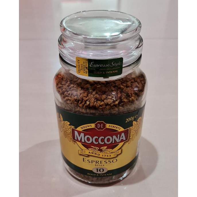 

Cuci Gudang Kopi Moccona Coffee Espresso Style 10 Bold & Intense 200 Gram Terbatas