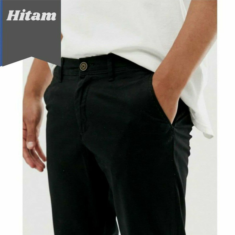 CELANA CHINO PANJANG PRIA SLIM FIT ORIGINAL CHINOS FORMAL PAKAIAN KERJA KANTOR HARIAN BAHAN MELAR