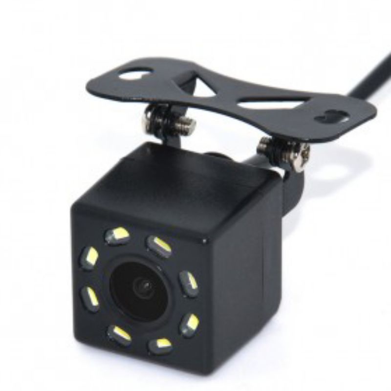 Kamera Belakang Mobil Car Rearview Camera 8 LED Nightvision - S8 - Blac