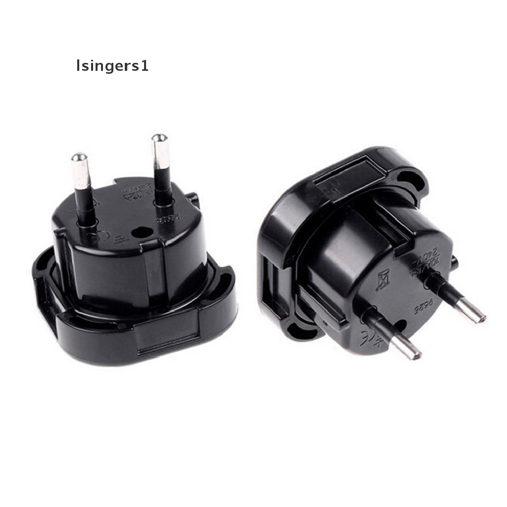 (lsingers1) Adapter Konverter Power Charger AC UK Ke Euro Plug Untuk Travel