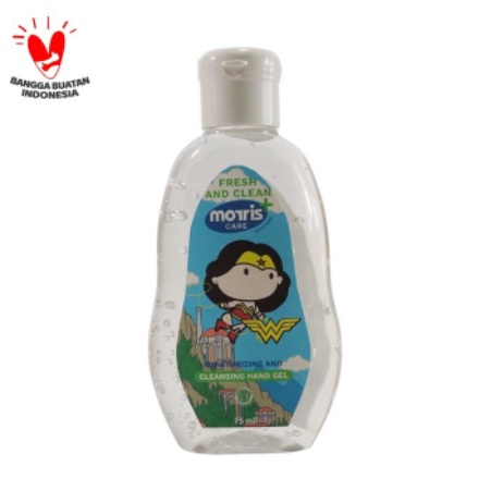 Morris Hand Sanitizer Anak Gel 75 ml - Batman/ Supermen /Wonderwomen