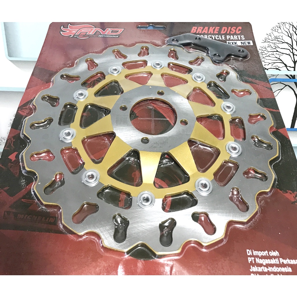 piringan BESAR BYSON SCORPIO VIXION MX JUPITER  RX KING PIRINGAN DEPAN VARIASI 300MM PLUS BREKET