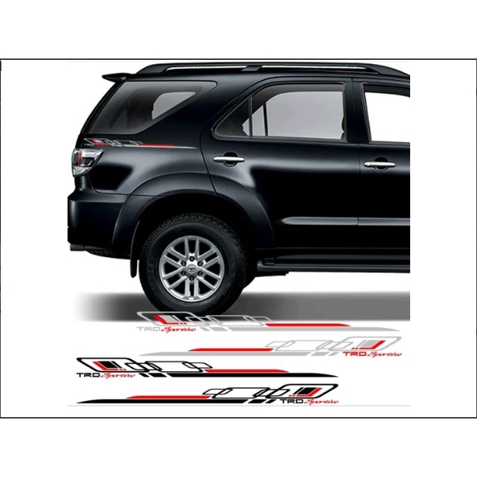 STIKER STRIPING LIST TRD SPORTIVO STIKER MOBIL TOYOTA RUSH