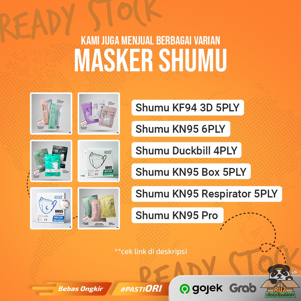 Masker Shumu KN95 PRO Masker 6PLY KN 95 Premium 10Pcs Individual Pack