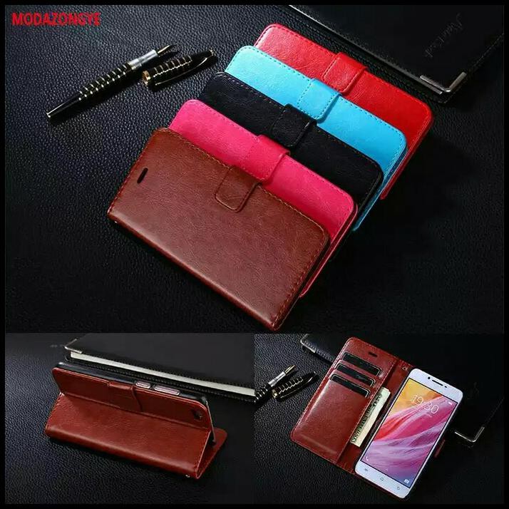 Flip Cover Handphone Flip Cover Leather Kulit Oppo F7 Flip Oppo F7 Pro