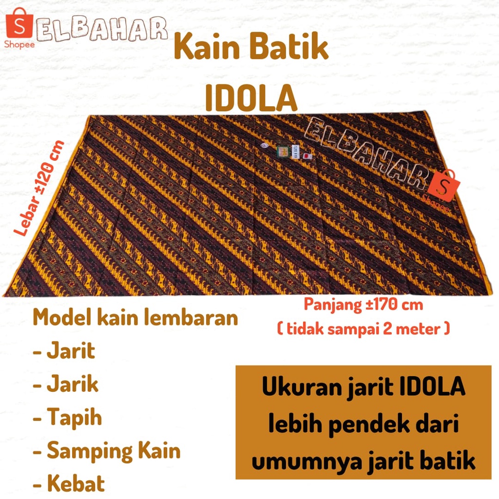 SELALU READY: Kain Batu Jarik Batik IDOLA Sogan Warna Warni