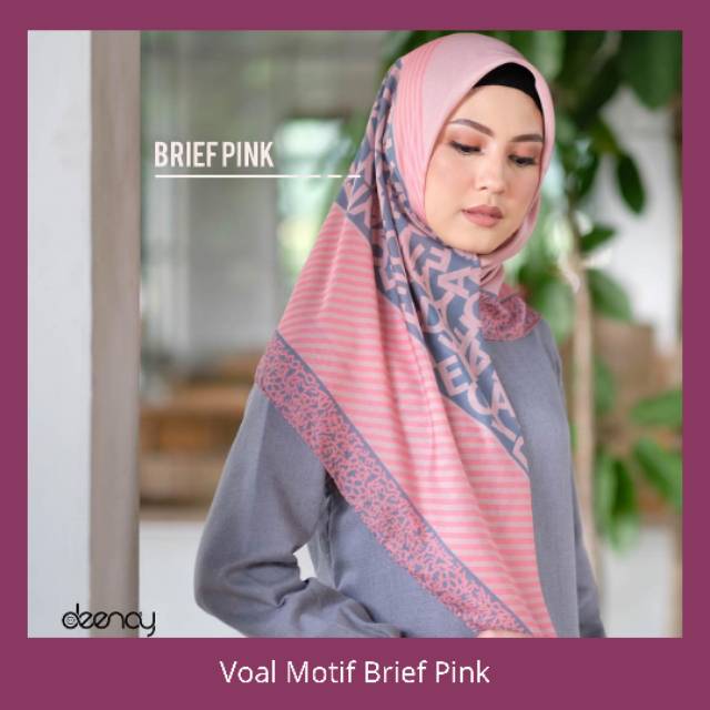 DEENAY KW BRIEF PINK / VOAL MOTIF
