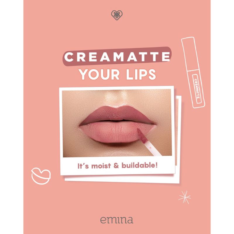 Emina Creamatte Series 5,5g | Metallic Edition | Lip Matte | Lip Cream