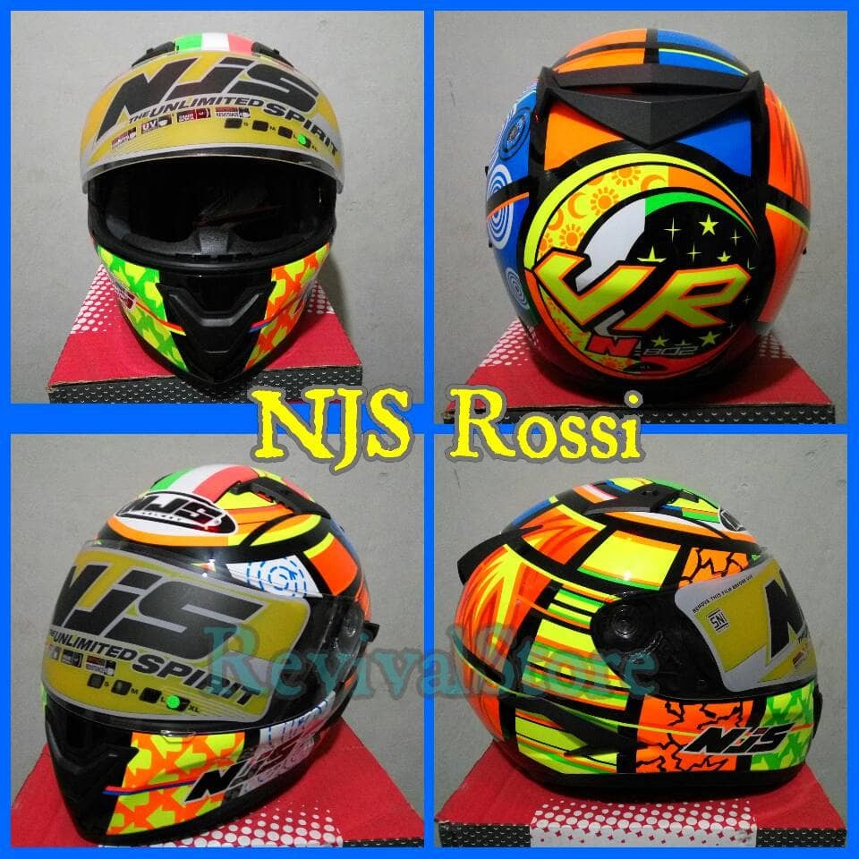 termurah Helm NJS Shadow/ helm full face / helm murah LARIS