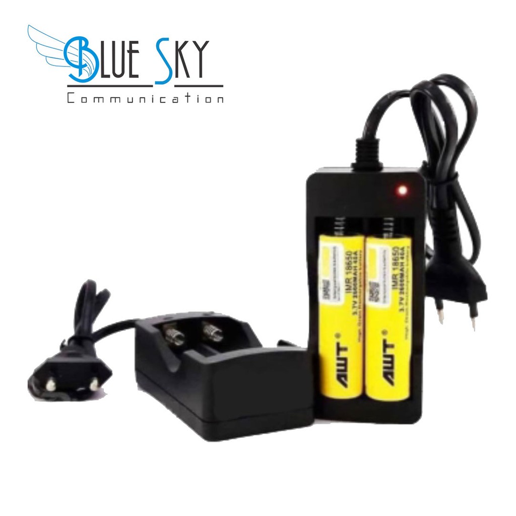 CHARGER DEKSTOP 2 SLOT BATTERY BATERAI 18650