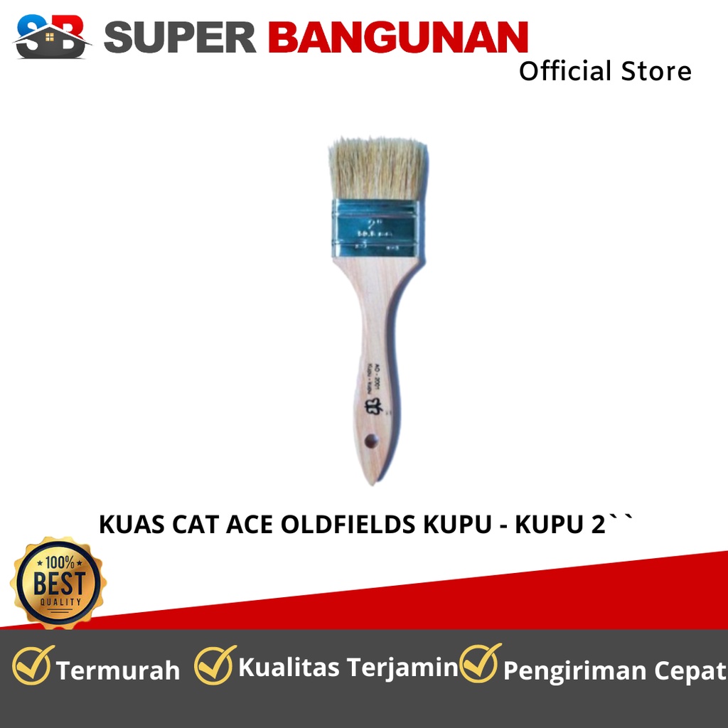 Jual Ace Oldfields Kuas Cat Kayu Besi Tembok Serba Guna Kupu Kupu Inch Shopee Indonesia