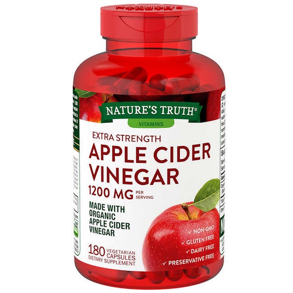 

Jual Nature'S Truth Apple Cider Vinegar 1200 Mg., 180 Capsules Made In Usa