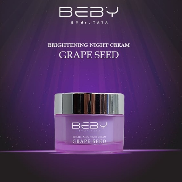 NIGHT CREAM GRAPE SEED BRIGHTENING - Beby by Dr.Tata