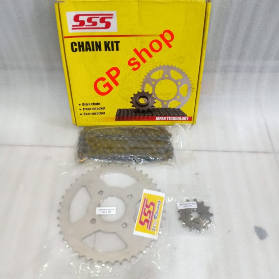 Gear set Tiger gear set Honda Tiger revo 1set tinggal pasang merek sss