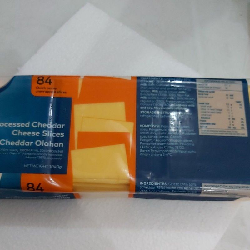 

keju cheddar slice anchor 84 pcs
