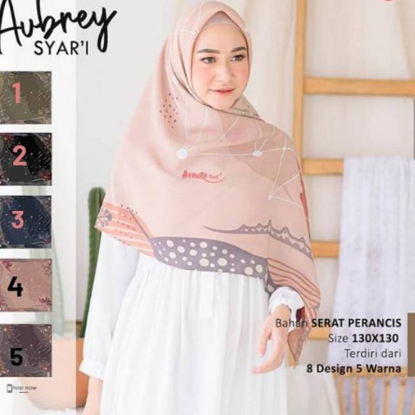 Modern - Hijab segiempat Azzura scarf Aubrey Syari