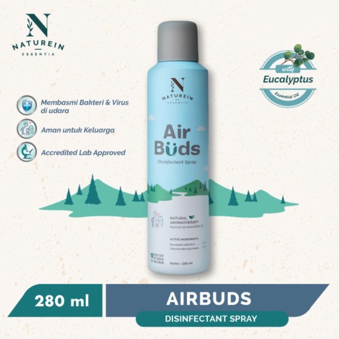 Naturein AirBuds Air Buds Disinfectant Spray 280ml