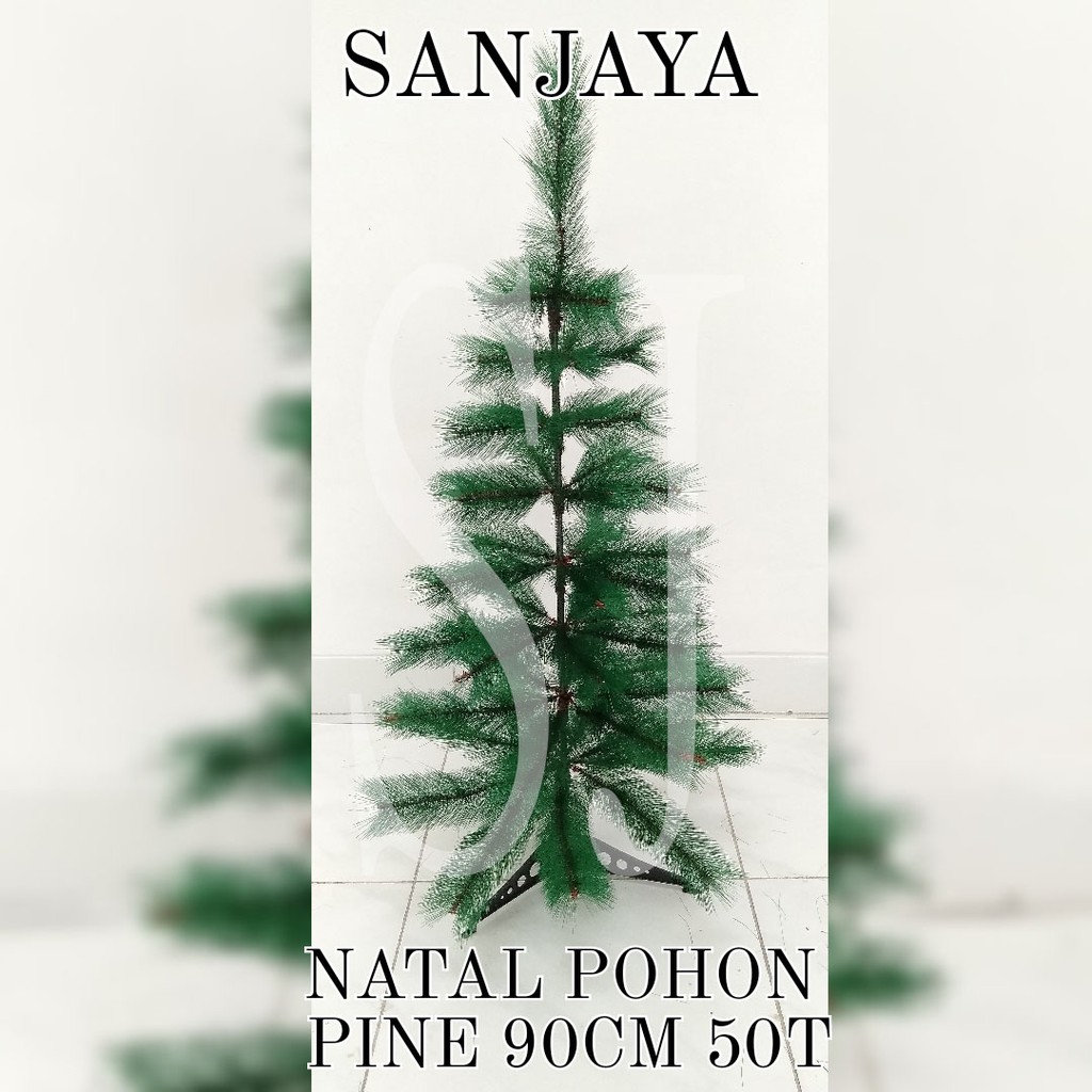 POHON NATAL / POHON NATAL UKURAN 90 CM / CHRISTMAS TREE / DEKORASI HIASAN NATAL ARTIFICIAL / NATAL POHON PINE 90CM 50T HJT