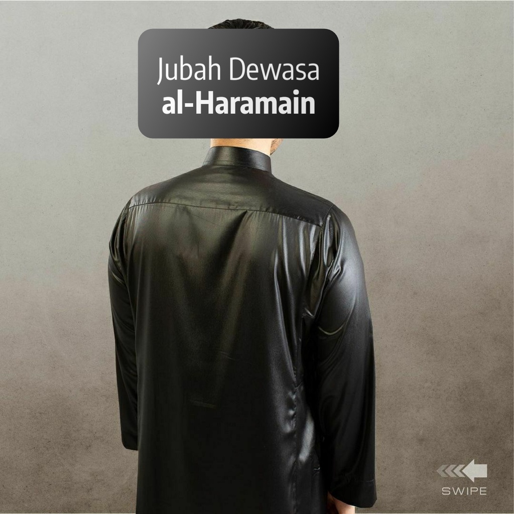 Jubah Al Haramain 100% Original/ GRATIS Peci Rajut dan Parfum
