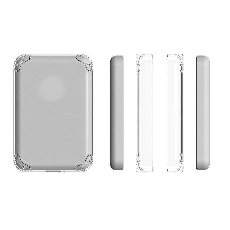 Hd Desain Airbag Transparan Kompatibel Dengan Apple MagSafe Baterai Eksternal TPU Case Shockproof Cover Pelindung Anti Jatuh Shell Cakupan Penuh