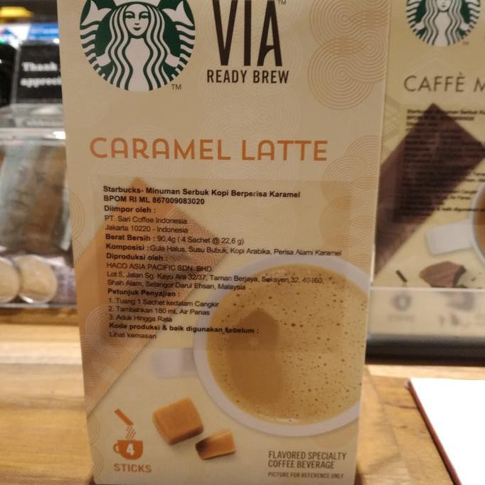 

Starbucks VIA coffee Caramel Latte Ready Brew