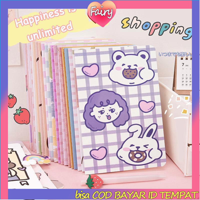

COD✨Kreatif A5 Kartun Notebook Lucu Alat Tulis Siswa Kantor Notepad F