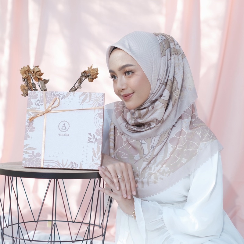 zahra series exclusive square motif by amalia/segiempat motif/square printing laser