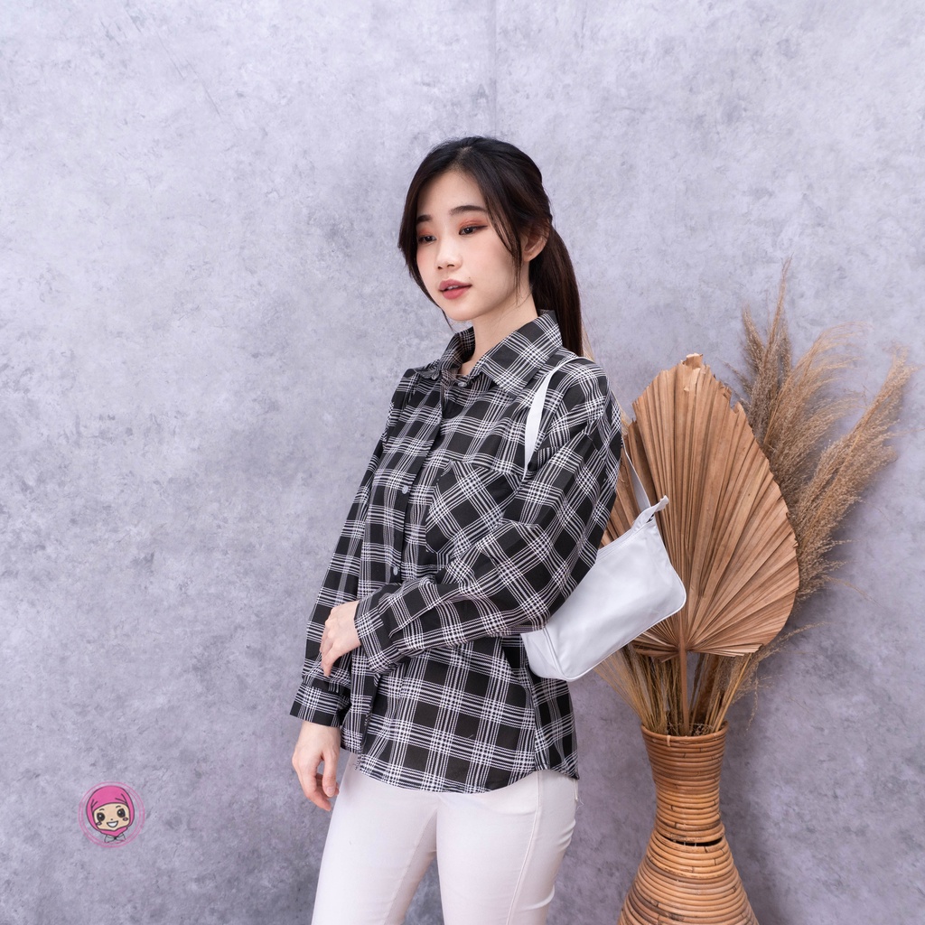 VS - Kemeja Fashion - Kemeja Oversize Wanita / Kemeja Korea / Kemeja Wanita Murah