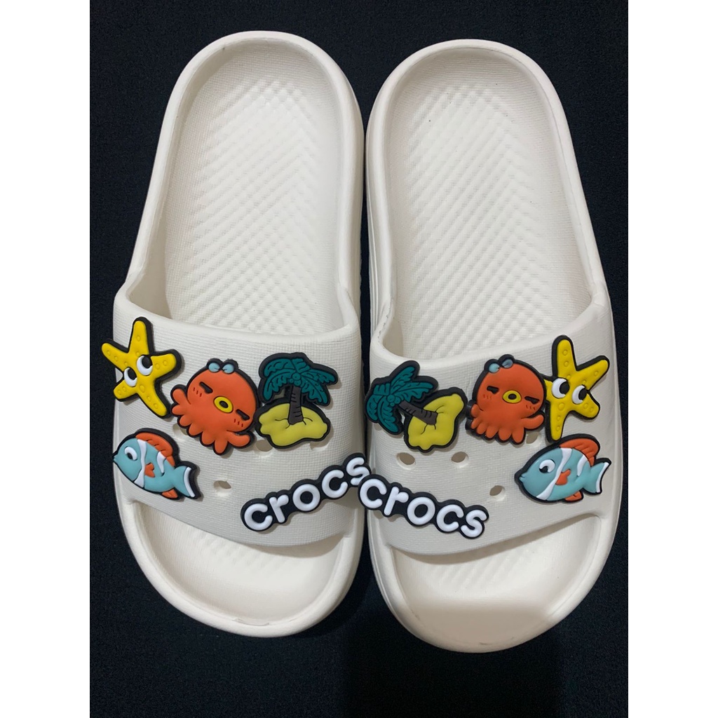 002_EVA Sandal Slop Anak remaja Wedges Import Tebal 4 Cm, Bahan Spons Super Ringan Empuk Elastis Non-Slip Sole