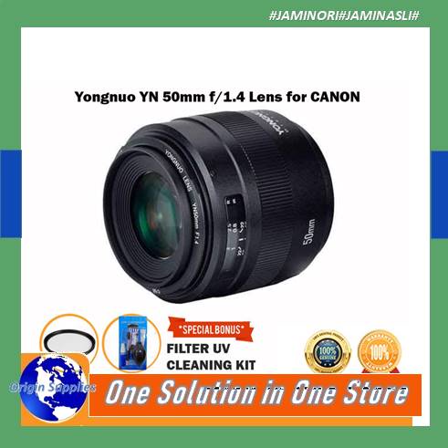 Lensa Yongnuo YN 50mm F1.4 Lens For Canon Nikon Auto Focus AF Original