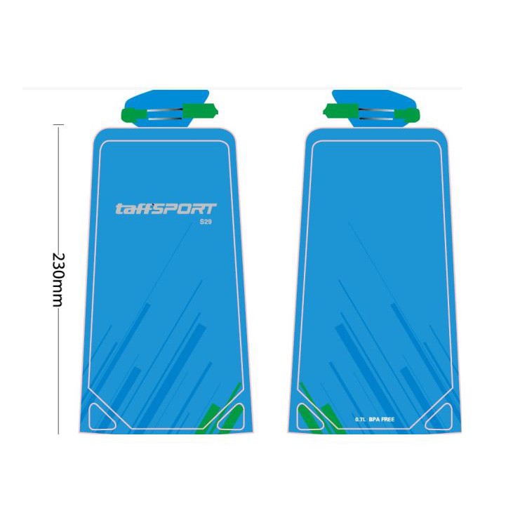 TaffSPORT Botol Minum Lipat 700ml - S29 - Black