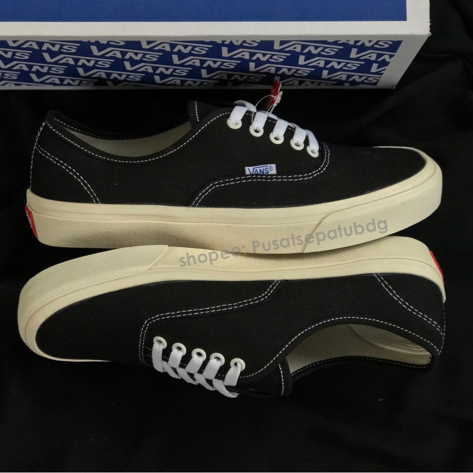 (OBRAL) VANS AUTHENTIC OG LX BLACK WHITE BOX BIRU