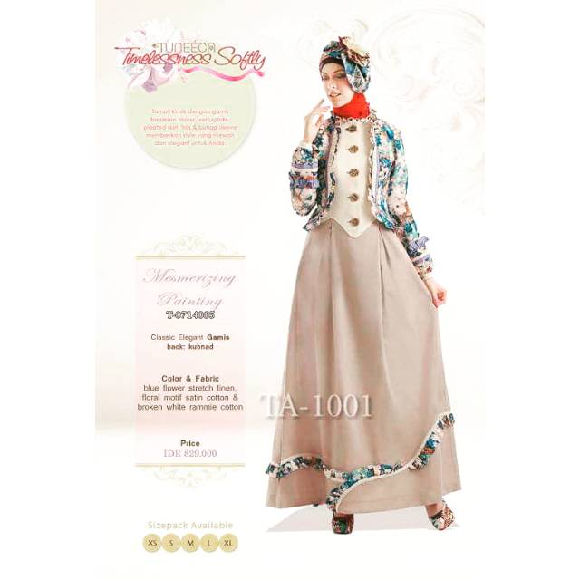 Baju Muslim Gamis Dress Tuneeca Ts