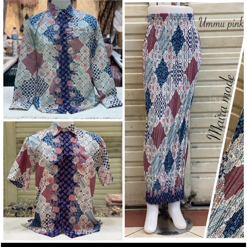 (COD)KEMEJA BATIK ANAK FH BIRU//KEMEJA BATIK MODERN/COUPLE KEMEJA ANAK DAN BAPAK