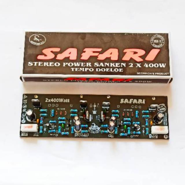 Kit Driver Safari Stereo Power Sanken 2 X 400 Watt