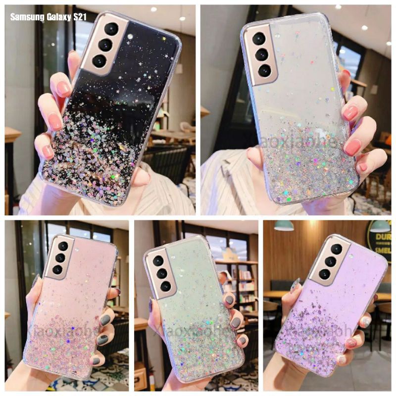 Samsung S22 Plus 5G S22 Ultra 5G S20 FE S21 S21 Plus S21 Ultra S21 FE 5G S23 Plus S23 Ultra SoftCase Tpu Bahan Premium Glitter