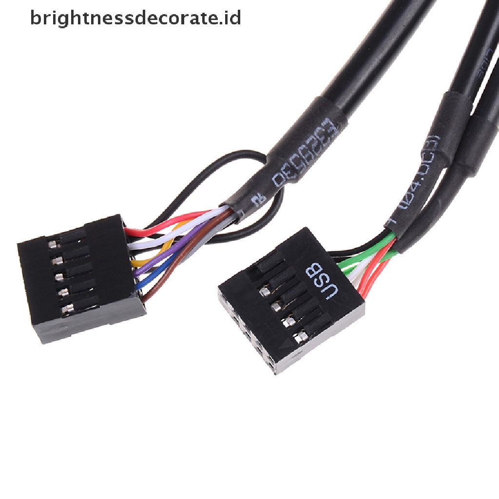 1pc Panel Depan Koneksi Usb 2.0 Audio Port Untuk Motherboard Komputer