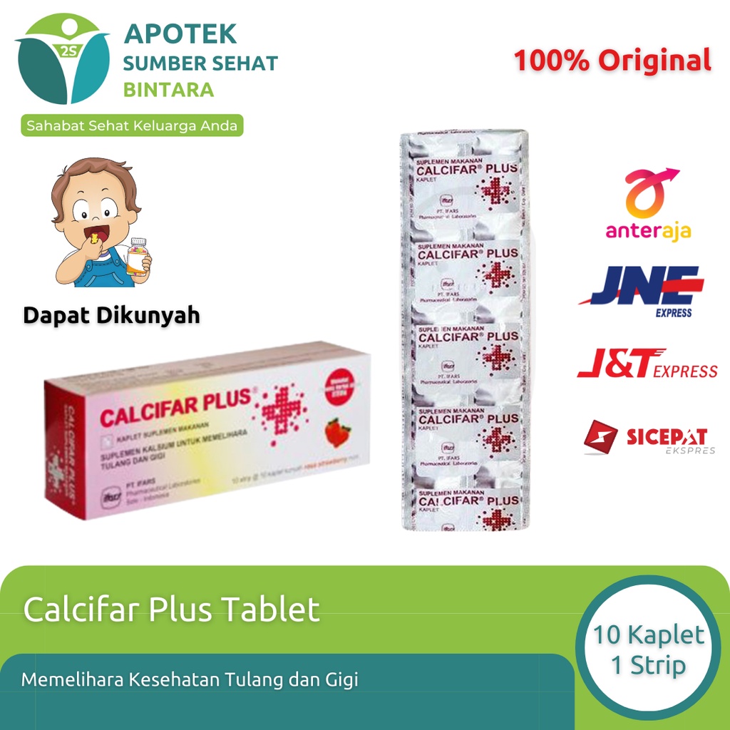 Calcifar Plus - Vitamin Kalsium Suplemen Kesehatan