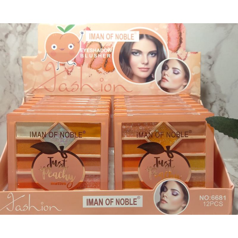 Promo !!!  Iman of noble EYeshadow| Blush on Just The peach 10 Color  NO.6681