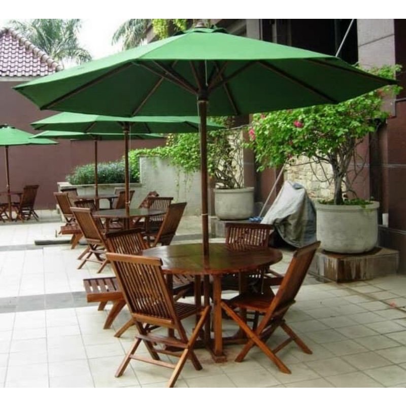 Meja Payung Meja Taman Kayu Jepara