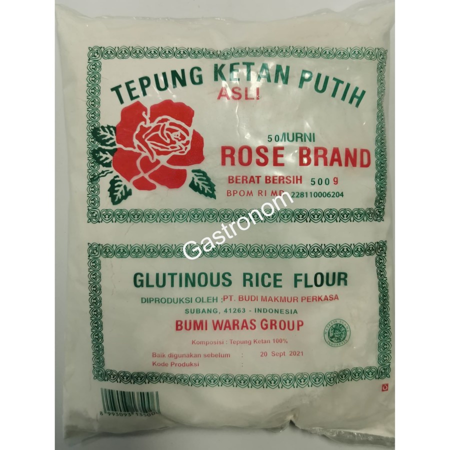 

Tepung Ketan Putih Rose Brand 500 gr